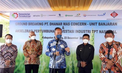 Menperin Agus Gumiwang Kartasasmita Hadiri Groundbreaking Perluasan TPT di Bandung