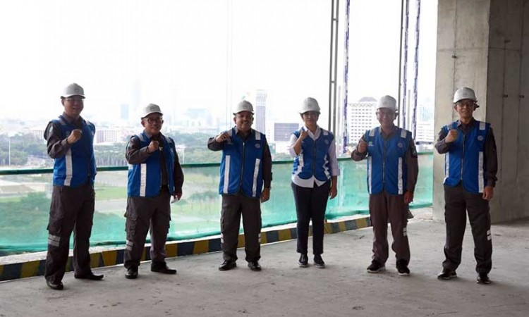 Direksi dan Manajemen PT PP (Persero) Tbk. Lakukan Kunjungan Kerja ke Proyek Pembangungan Menara Danareksa