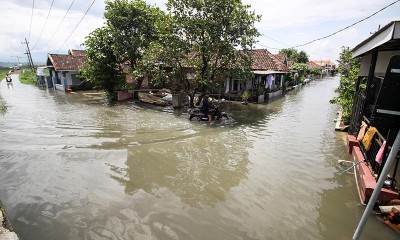 Intensitas Hujan Tinggi, Sejumlah Daerah di Jawa Timur Terendam Banjir