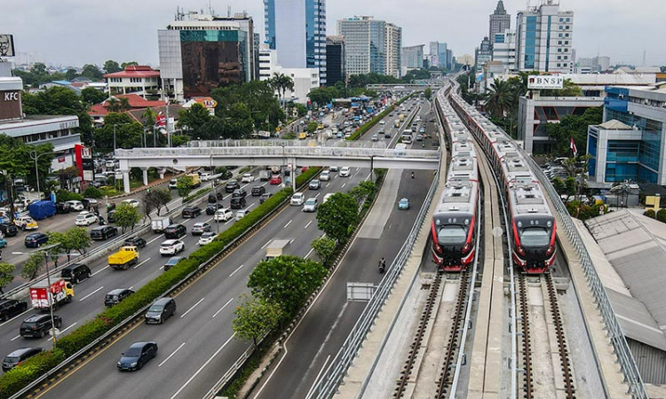 Progres Pembangunan LRT Jabodebek Sudah Mencapai 88,60 Persen