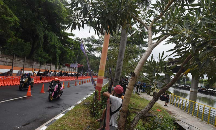 Polda Metro Jaya Gelar Balap Sepeda Motor Jalanan di Jakarta