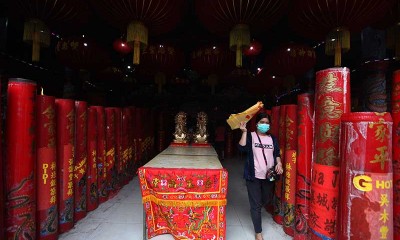 Suasana Sembahyang Cap Go Meh Umat Konghucu di Kota Pontianak