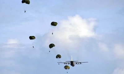 Perkuat Pertahanan Udara, Prajurit TNI AU Ikuti Terjun Bebas di Aceh