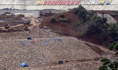 Proyek Pembangunan Bendungan Ciawi dan Sukamahi Sudah Mencapai 80 Persen