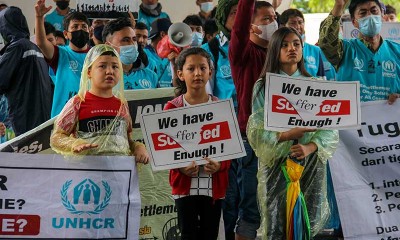 Tidak Ada Kepastian, Pengungsi asal Afghanistan Berunjuk Rasa di Depan DPRD Kota Batam