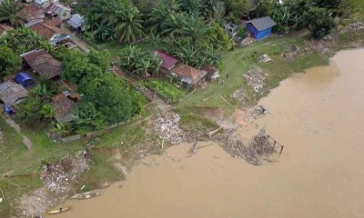 Kawasan Permukiman di Tepi Sungai Batanghari Mulai Tergerus Abrasi