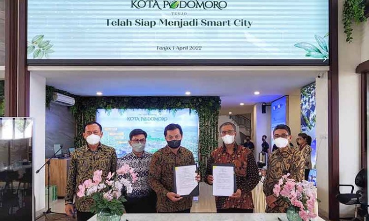 Wujudukan Hunian Smart City, Kota Podomoro Tenjo Gandeng Telkom Indonesia