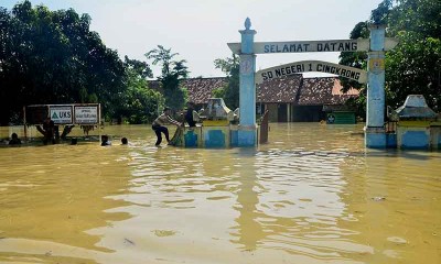 Banjir di Purwodadi Jawa Tengah Rendam Ratusan Rumah Warga