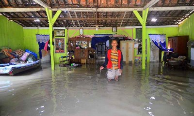 Banjir di Purwodadi Jawa Tengah Rendam Ratusan Rumah Warga