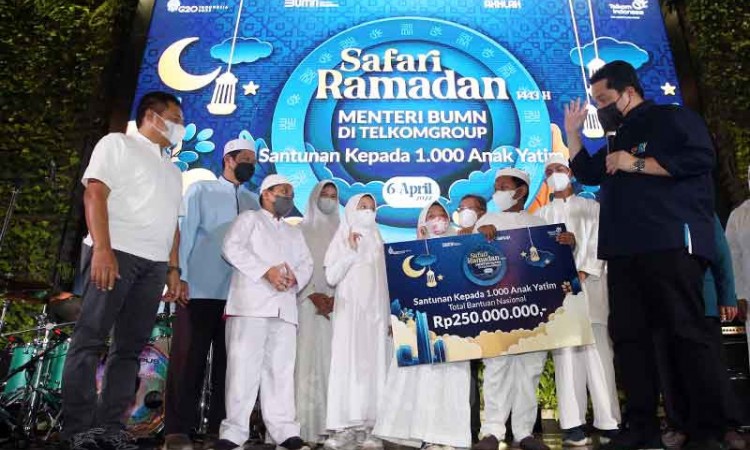 Menteri BUMN Erick Thohir Lakukan Safari Ramadhan di Telkom Group