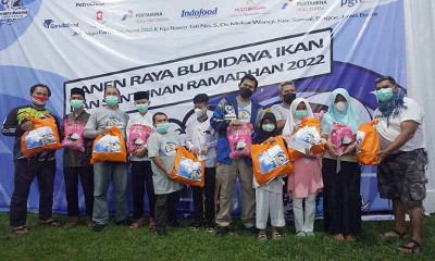 Jurnalis Mancing Indonesia Gelar Panen Raya Budidaya Ikan dan Santunan Ramadhan 2022