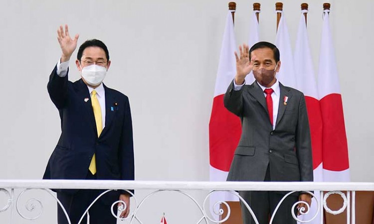 Presiden Joko Widodo Bertemu Perdana Menteri Jepang Fumio Kishida di Istana Bogor