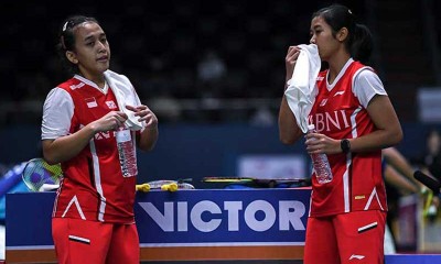  Amalia Cahaya Pratiwi/Febriana Dwipuji Kusuma Menang Melawan Ganda Putri Prancis saat Piala Thomas Uber 2022