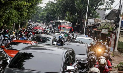 Jalanan di Ibu Kota Mulai Ramai Usai Libur Lebaran