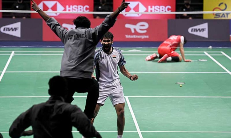 Kalahkan Indonesia, India Juara Thomas Cup 2022