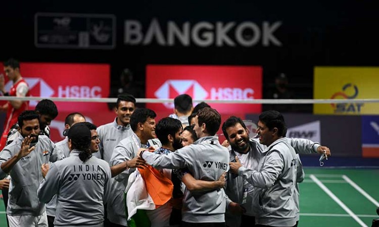 Kalahkan Indonesia, India Juara Thomas Cup 2022