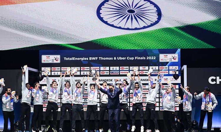 Kalahkan Indonesia, India Juara Thomas Cup 2022
