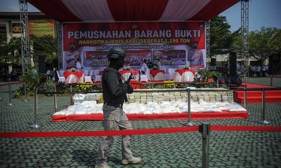Polda Jabar Bersama BNN Provinsi Jawa Barat Musnahkan 1,196 Ton Sabu Bernilai Rp1,4 Triliun