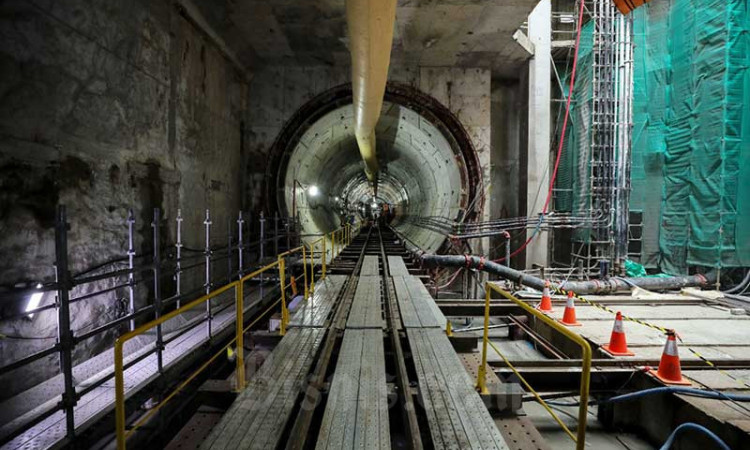 Progres Pembangunan MRT Jakarta fase 2A CP201 Sudah Mencapai 38,80 Persen