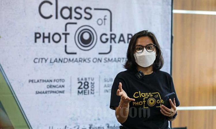 Tim Foto Bisnis Indonesia Gelar Pelatihan Fotografi Smartphone Bagi Mahasiswa