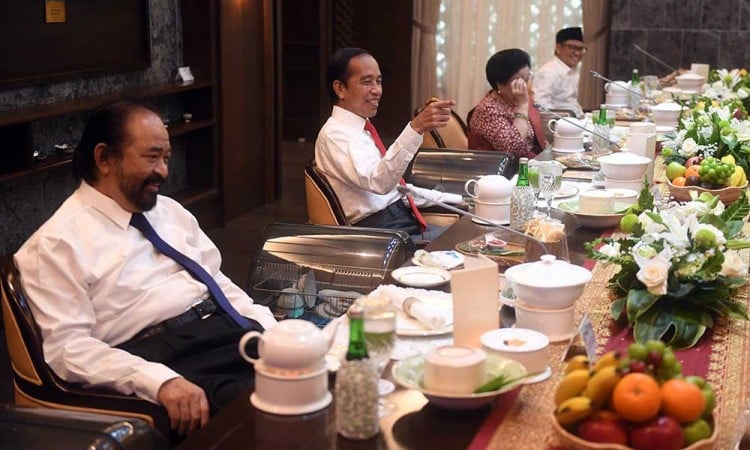 Jelang Reshuffle Kabinet, Presiden Joko Widodo Makan Siang Dengan Ketua Umum Parpol