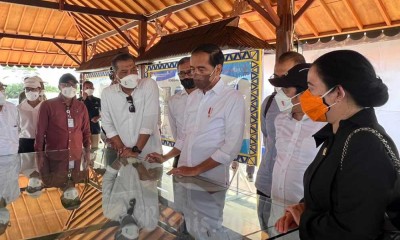 Presiden Joko Widodo Tinjau Pembangunan Bendungan Sepaku Semoi di Kalimantan Timur