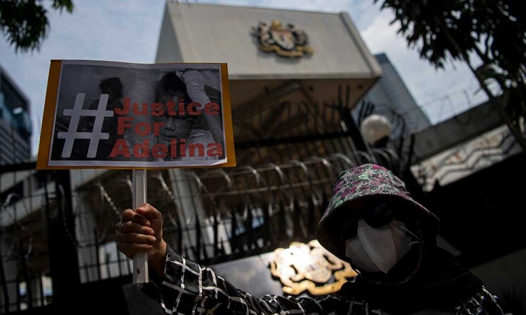 Aksi Damai Menuntut Keadilan Bagi Adelina di Kedubes Malaysia