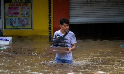 Banjir Rendam Sejumlah Wilayah di Kota Banjarmasin Kalimatan Selatan