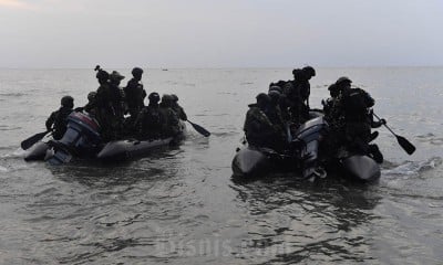 Puskopaska Gelar Latihan Peperangan Laut