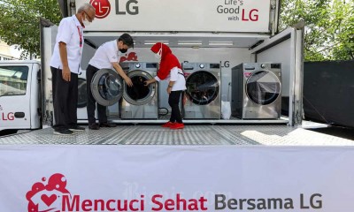PT LG Electronics Indonesia Bekolaborasi Dengan PMI Gelar Acara Mencuci Sehat Bersama LG
