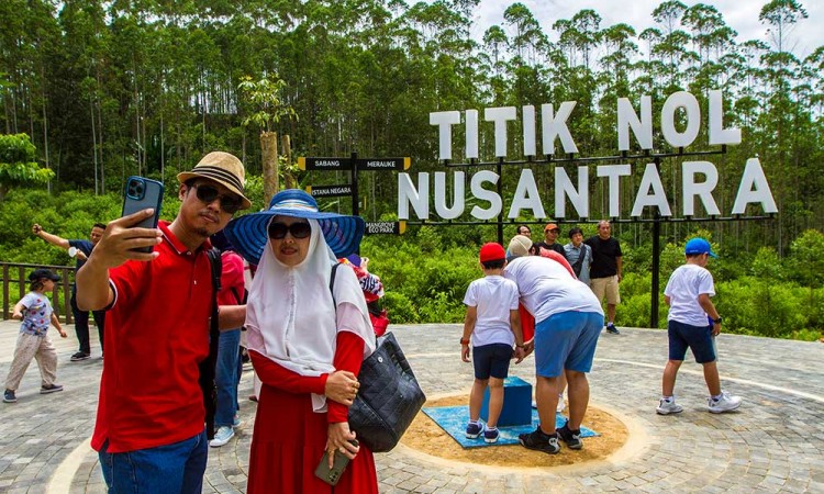 Titik Nol Ibu Kota Negara (IKN) Nusantara Mulai Ramai Dikunjungi Warga
