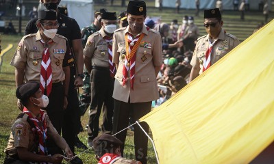 Presiden Jokowi Kunjungi Jambore Nasional Gerakan Pramuka