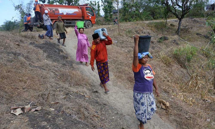 Sejumlah Desa di Situbondo Jawa Timur Kekurangan Air Bersih