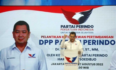 Wakil Ketua DPD Mahyudin Resmi Menjabat Sebagai Ketua Dewan Pertimbangan Partai Perindo