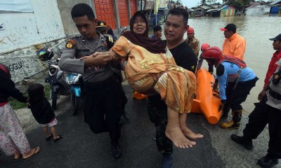 Permukiman Warga di Palu Terendam Banjir Akibat Tingginya Intensitas Hujan