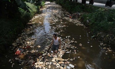 Kali di Depok Dipenuhi Sampah Styrofoam