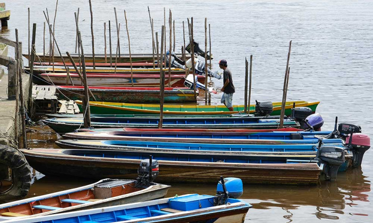 Jasa Perahu Cepat di Sungai Kapuas Menjadi Transportasi Alternatif Bagi Warga