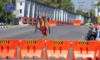 Jembatan Bandar Ngalim di Kediri Mulai Ditutup Untuk Dibangun Ulang