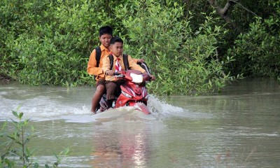 Banjir Rob Rendam Sejumlah Kecamatan di Riau