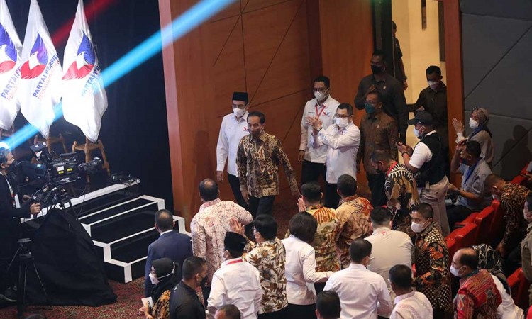 Presiden Joko Widodo Hadiri Puncak Acara HUT ke-8 Partai Perindo 