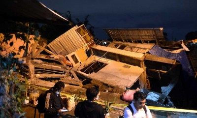 Sejumlah Rumah di Bali Roboh Akibat Pondasi Tergerus Arus Sungai