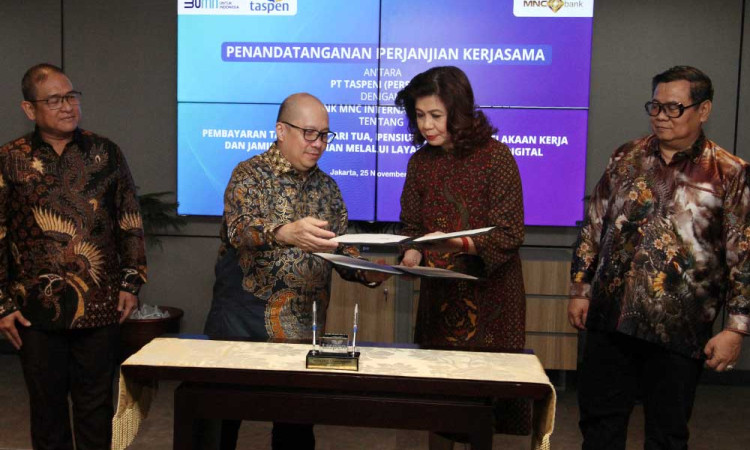 MotionBanking milik MNC Bank (BABP) Resmi Menjadi Mitra Bayar Digital Pertama PT Taspen (Persero)