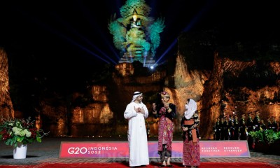 Kemegahan Gala Dinner Delegasi G20 di Taman Budaya Garuda Wisnu Kencana