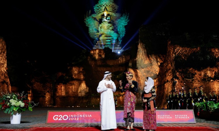 Kemegahan Gala Dinner Delegasi G20 di Taman Budaya Garuda Wisnu Kencana