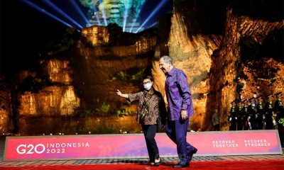 Kemegahan Gala Dinner Delegasi G20 di Taman Budaya Garuda Wisnu Kencana