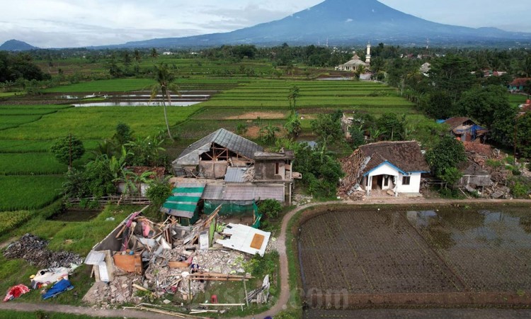 Terjadi 125 Gempa Susulan di Kabupaten Cianjur