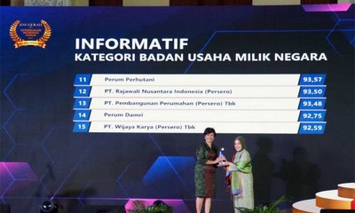 PT PP (Persero) Tbk. Berhasil Penghargaan Dalam Ajang Anugerah Monev Keterbukaan Informasi Publik Badan Publik 2022