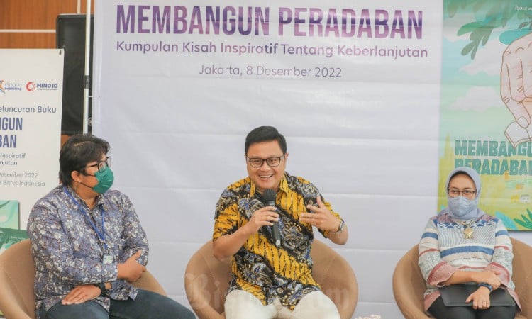 MIND ID Bekerja Sama Dengan Bisnis Indonesia Luncurkan Buku Bertajuk Membangun Peradaban
