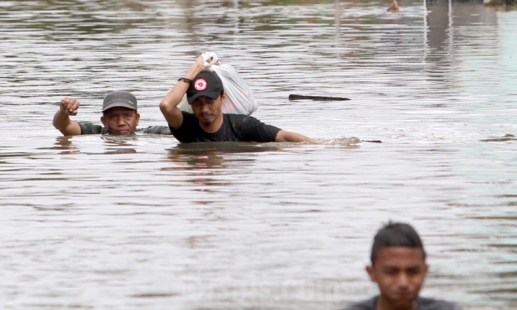 Intensitas Hujan Tinggi, Ribuan Rumah di Makassar Terendam Banjir