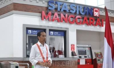 Presiden Jokowi Resmikan Proyek Stasiun Manggarai 